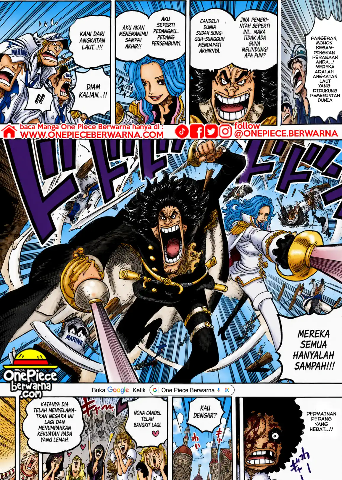 One Piece berwarna 1184 1185 1186 bahasa indonesia